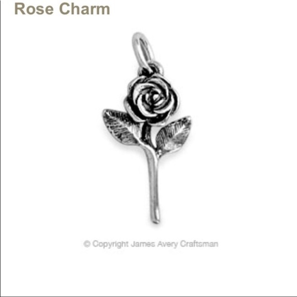 James Avery Jewelry - James Avery 3 silver charms flower/rose